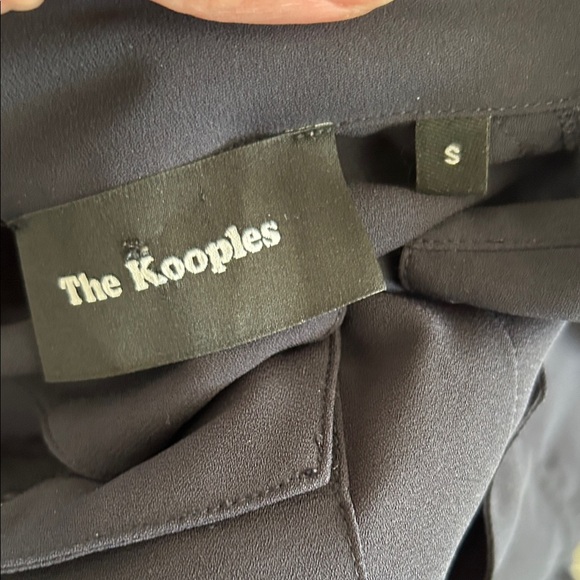 The Kooples Navy Blouse with Lace Detail size S - Picture 5 of 6